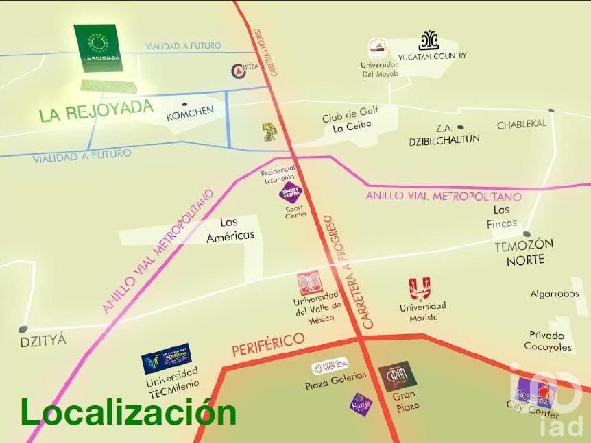 TERRENO EN VENTA EN RESIDENCIAL PRIVADA LA REJOYADA NORTE MERIDA, YUCATAN