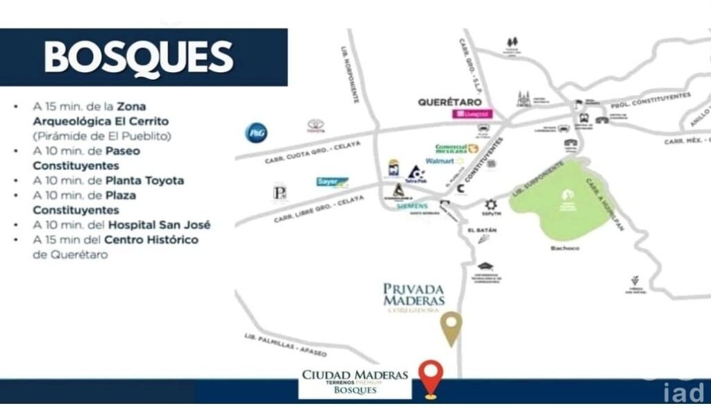 Traspaso terreno en Ciudad Maderas Bosques