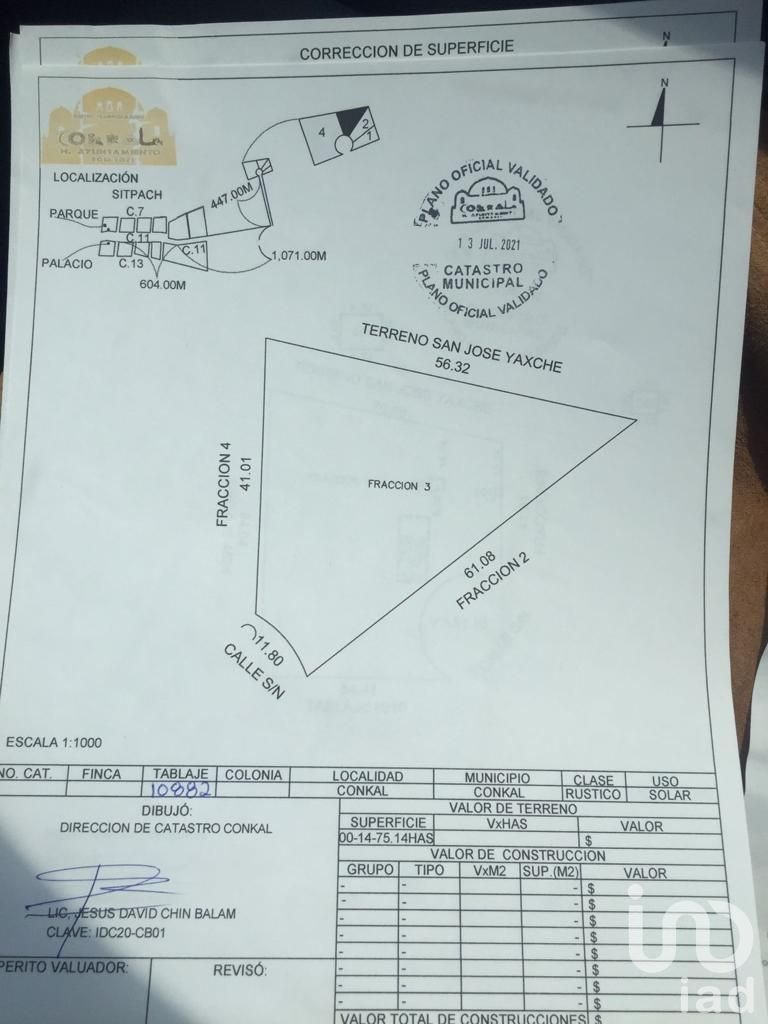 Terreno en Venta en Sitpach Conkal al norte de Mérida