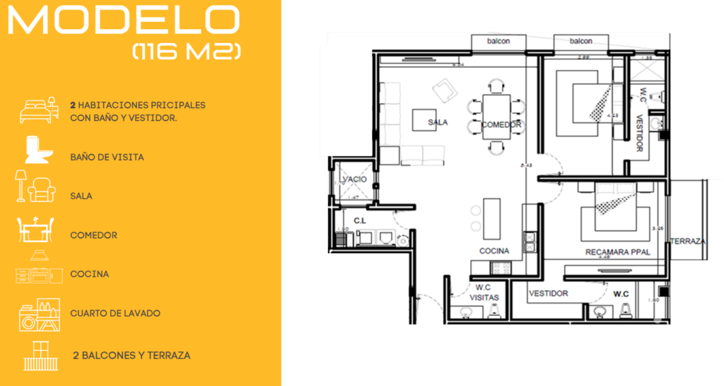 Preventa departamento Torre Residencial Sierra Hermosa