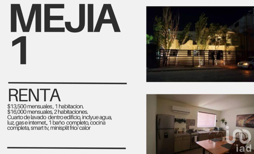 Departamentos en Renta Amueblados Centro Cd.Juárez 1 recamara