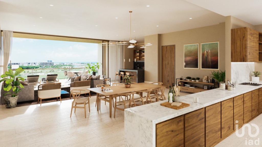 Departamento 4 recamaras en Puerto Cancun a la Venta.