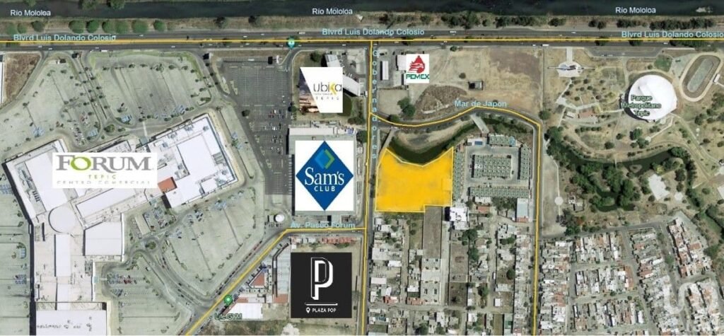 TERRENO EN VENTA COMERCIAL Y/O RESIDENCIAL 6,333M2 BENITO JUAREZ OTE. TEPIC, NAY.