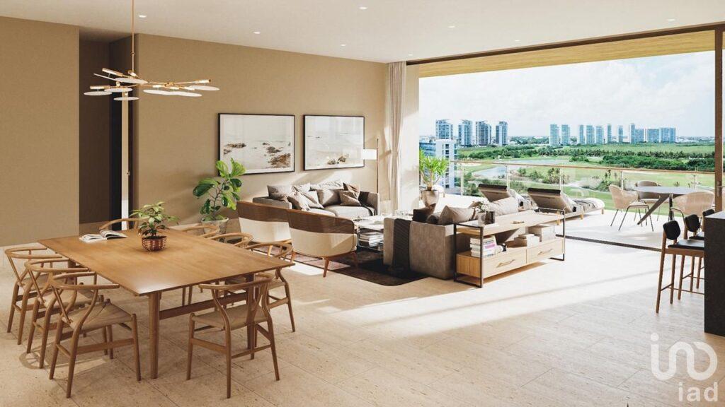 Departamento Amplio de Lujo con Vista al Mar en Puerto Cancún, Quintana Roo