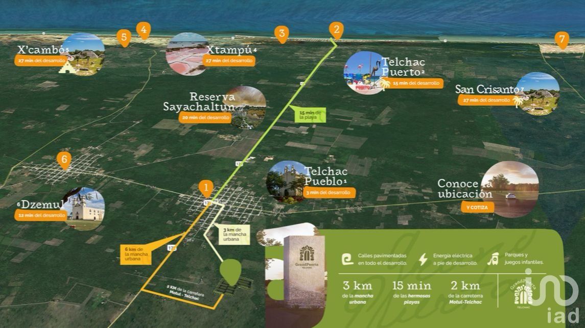 Pre-venta de Lotes en Yucatan, Grand Puerta Telchac – Etapa 1 de 4