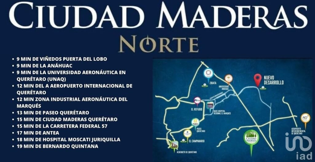 Terreno en Venta en Alkali Ciudad Maderas Norte El Marqués  Querétaro