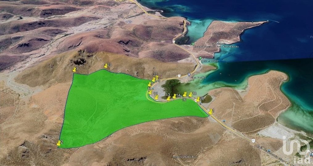 TERRENO 100 HAS FRENTE PLAYA Y CARRETERA LA PAZ-PICHILINGUE, LA PAZ, BAJA CALIFORNIA SUR