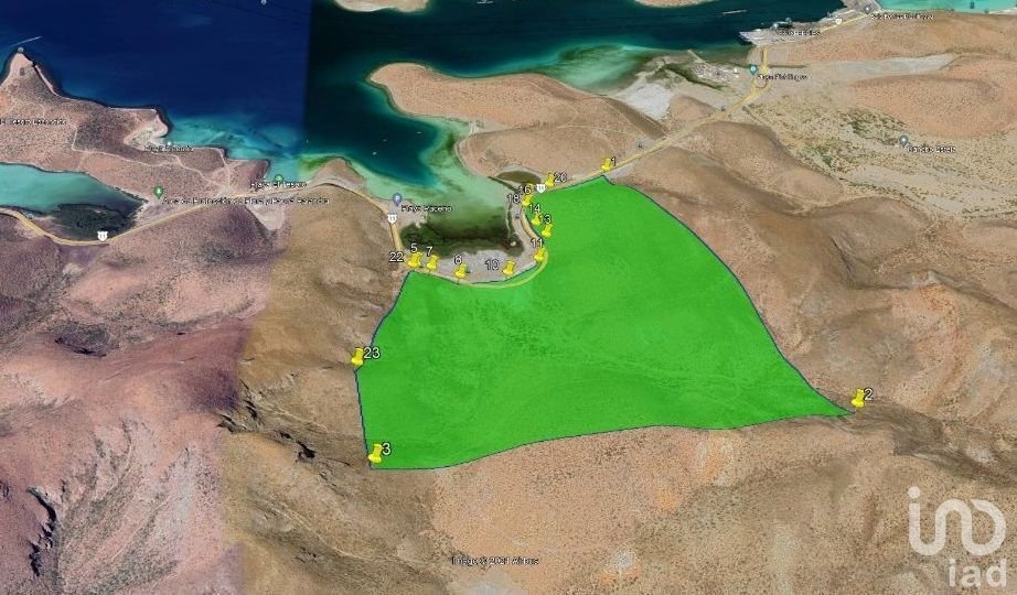 TERRENO 100 HAS FRENTE PLAYA Y CARRETERA LA PAZ-PICHILINGUE, LA PAZ, BAJA CALIFORNIA SUR