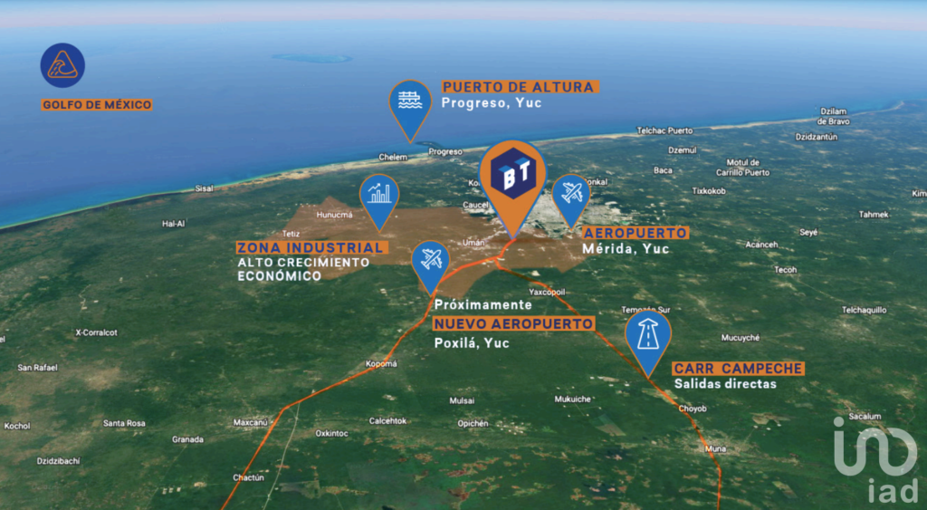 VENTA TERRENO PARA BODEGAS INDUSTRIALES, TIXCACAL OPICHÉN, YUCATÁN