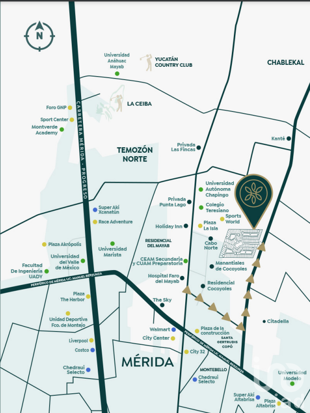 VENTA DE TERRENO EN DESARROLLO PRIVADO, EN EL NORTE DE MÉRIDA, YUCATÁN
