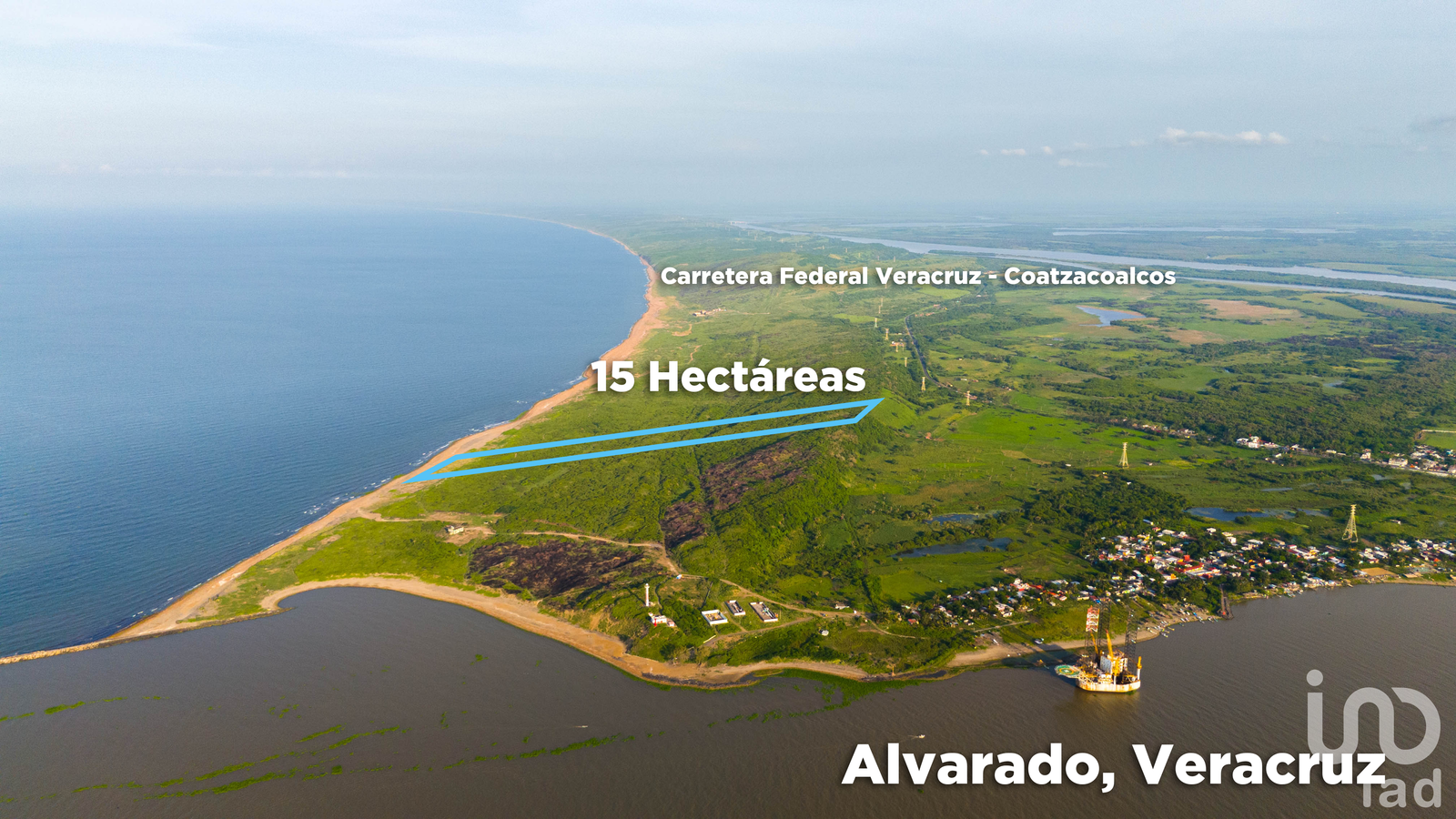 15 hectáreas para tu proyecto en Alvarado Veracruz