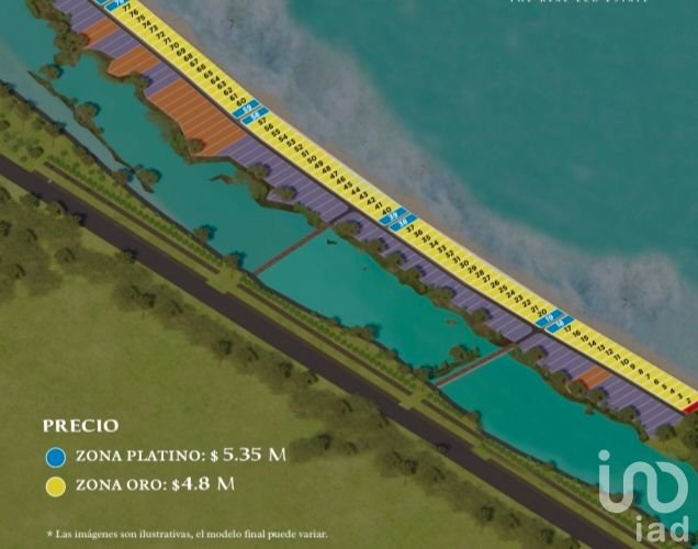 Venta de terreno frente al mar, en Santa Clara, Yucatán.