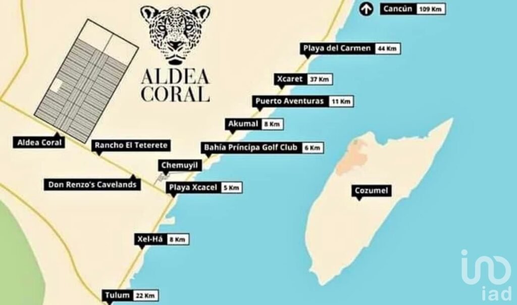 SE VENDE TERRENO EN ALDEA CORAL CHEMUYIL, QUINTANA ROO