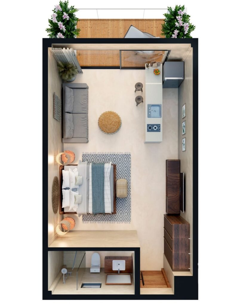 Venta de Departamento tipo estudio en Puerto Morelos