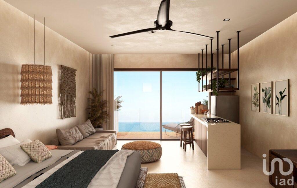 ESTUDIO CON VISTA AL MAR EN PUERTO MORELOS