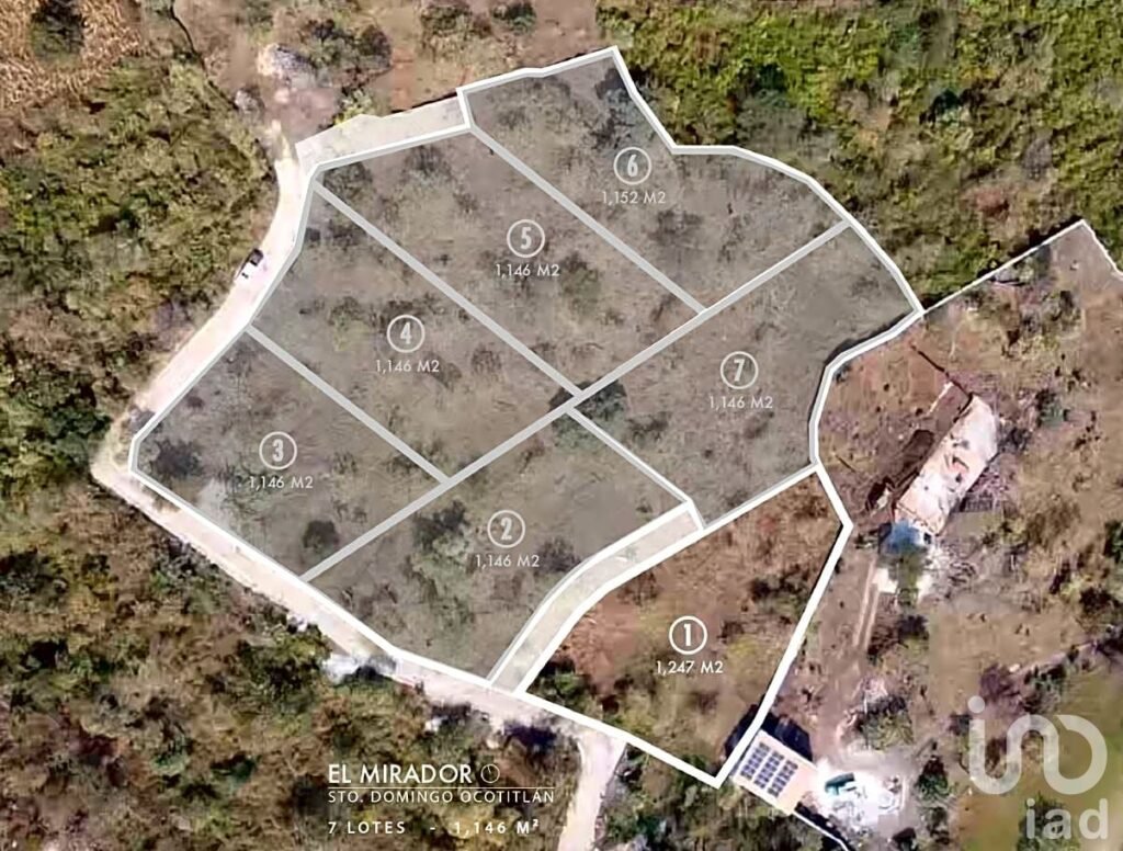 Terreno en Venta en Tepoztlán. CONJUNTO MIRADOR. Vista al valle de Cuautla y montañas de Tepoztlán.