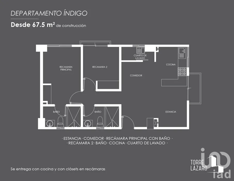 Departamento en Venta Fraccionamiento en CDMX -Torre Lázaro