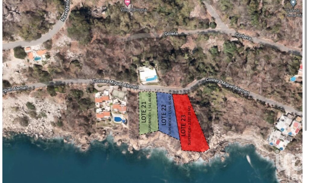 LOTE CON VISTA AL MAR PARA RESIDENCIA O DESARROLLO EN BRISAS DEL MARQUES ACAPULCO