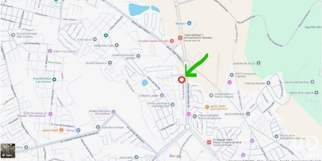 SE VENDE TERRENO EN ALTOZANO PRIMER FRACCI A LA DERECHA DE LA GLORIETA