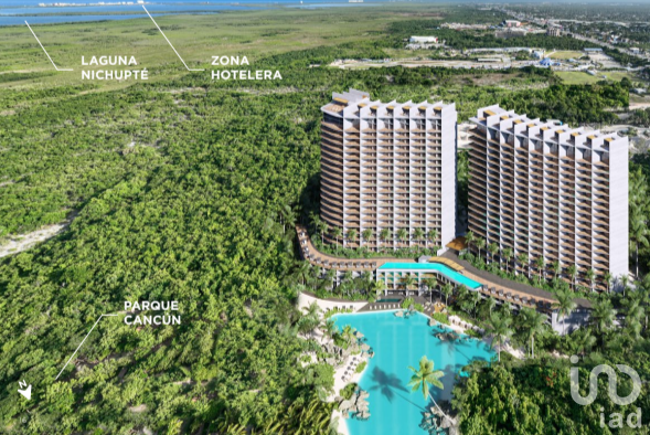 Departamento 2 Recámaras en Preventa  Boulevard Luis Donaldo Colosio, Cancún Quintana Roo