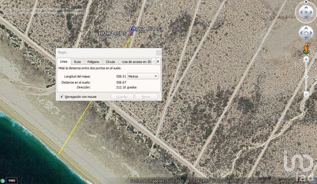 Terreno cerca del mar Agua blanca, Todos Santos