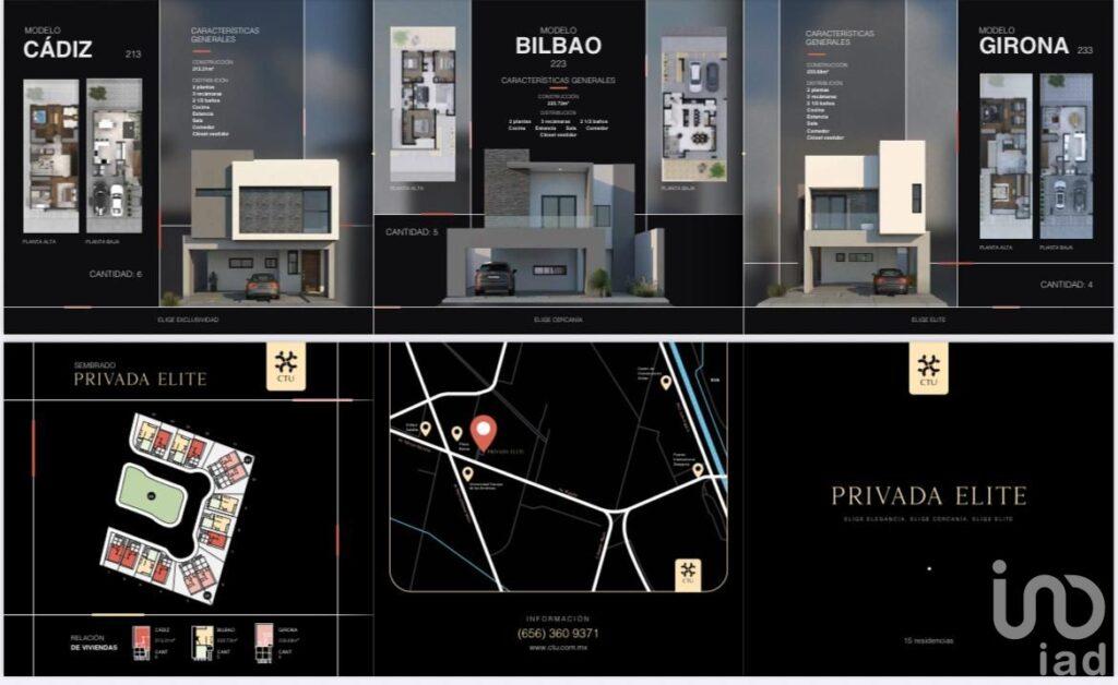 CASA EN VENTA PRIVADA ELITE Modelo Bilbao Puente Zaragoza Ciudad Juarez