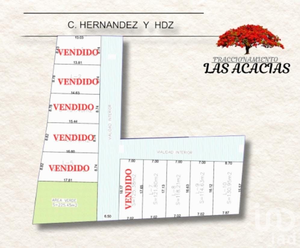 Venta de terreno 8 en Fraccionamiento en Coatepec