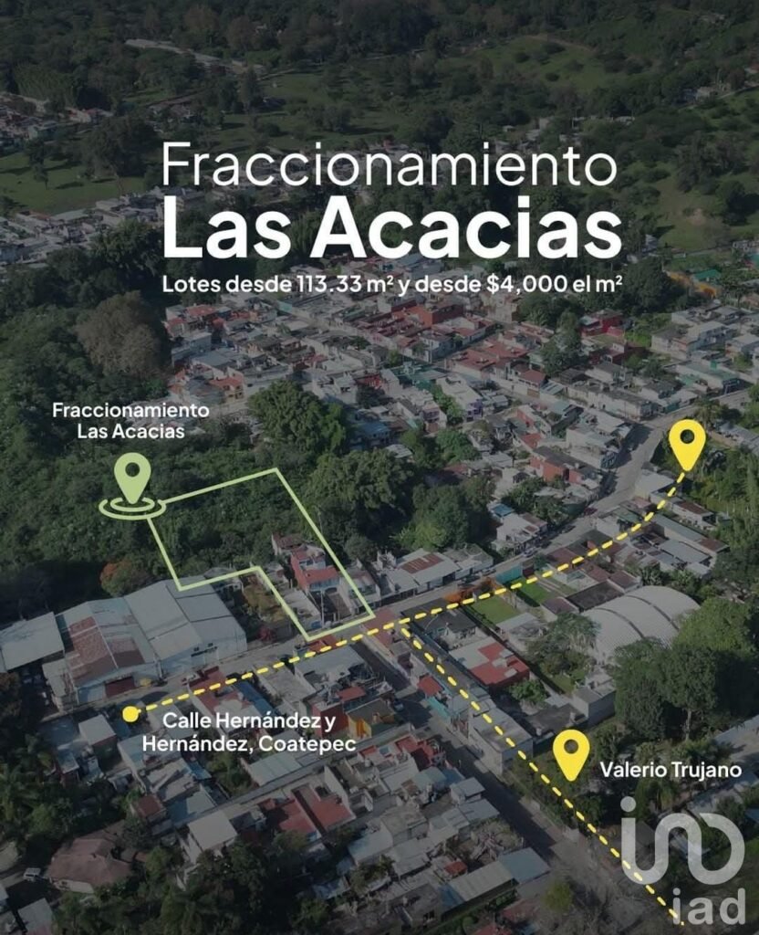 Venta de terreno 7 en Fraccionamiento en Coatepec