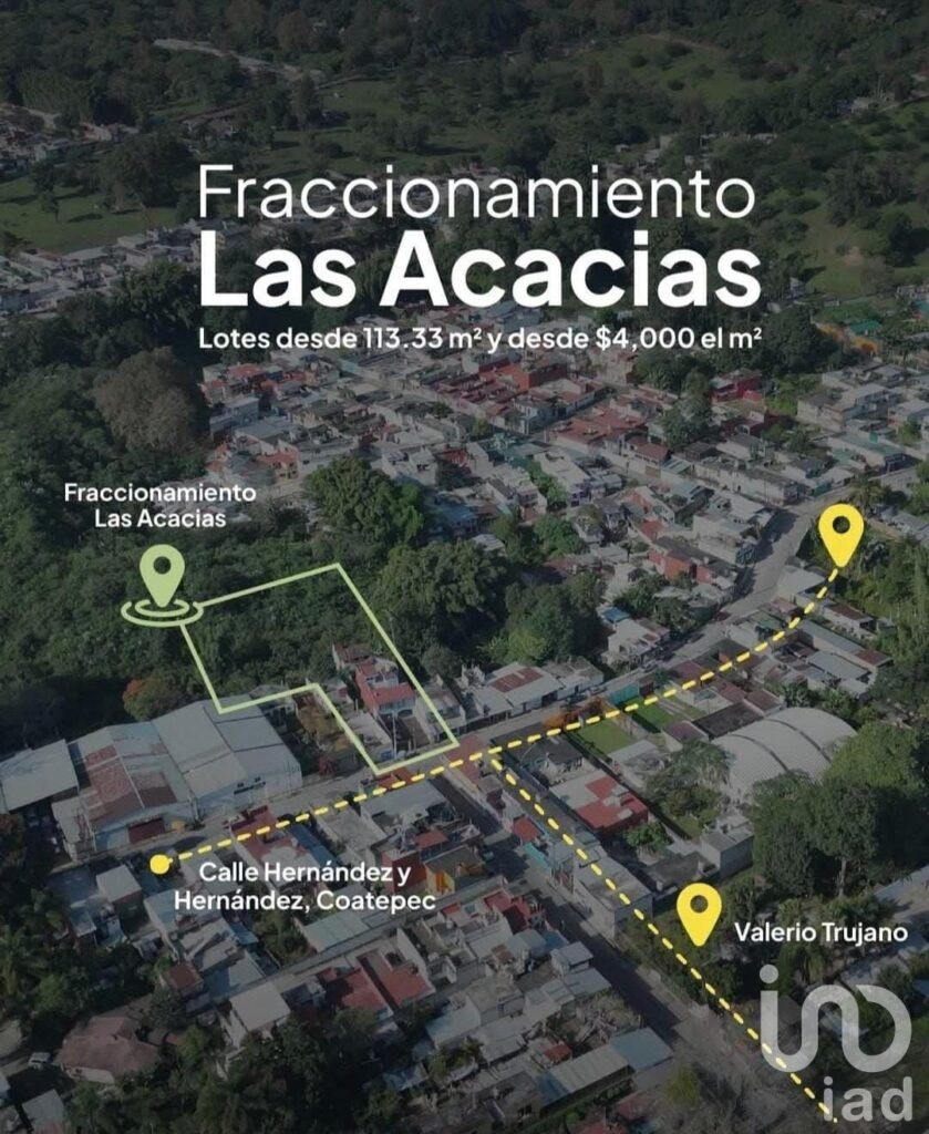 Venta de terreno 10 en Fraccionamiento en Coatepec