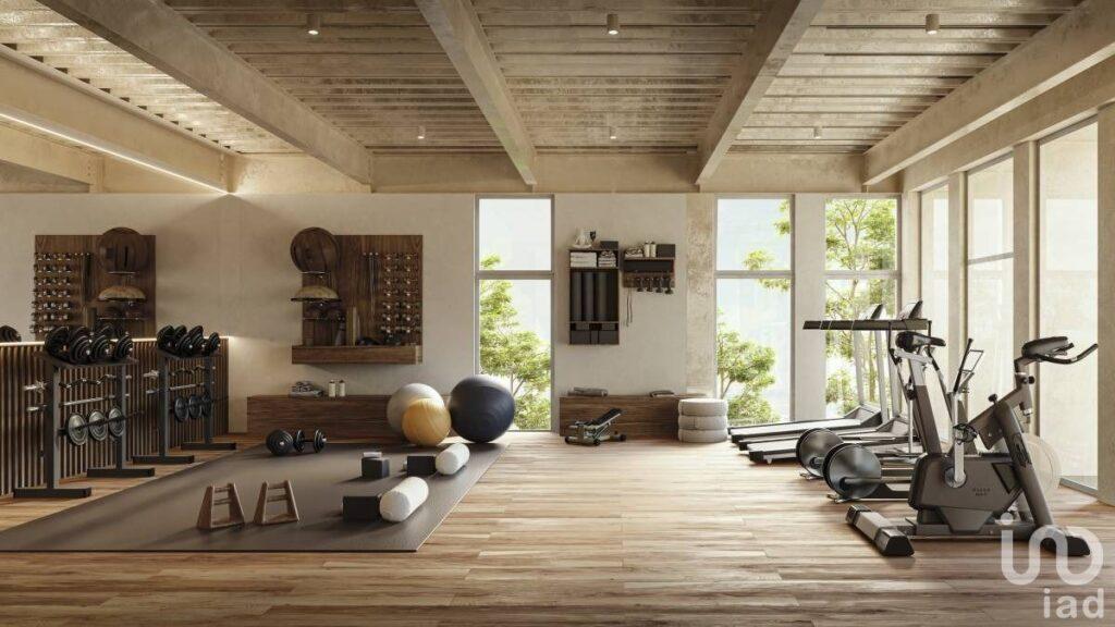 Venta de Departamento de una recamara de doble altura, en Temozón Norte, Mérida, Yucatán.