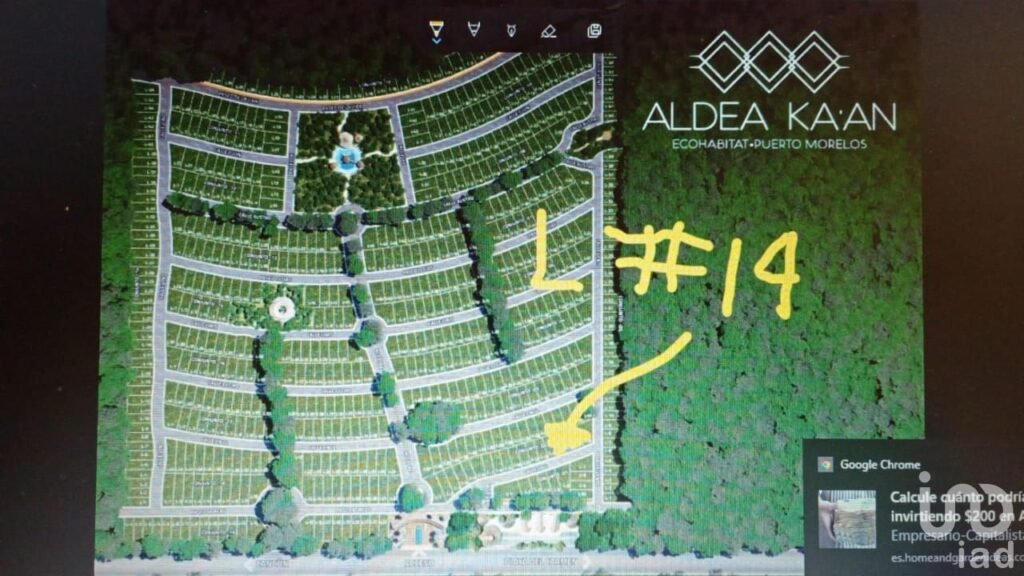 TERRENO EN VENTA EN ALDEA KAAN, DE 162 MTS  EN PUERTO MORELOS, QUINTANA ROO Ç, MEXICO