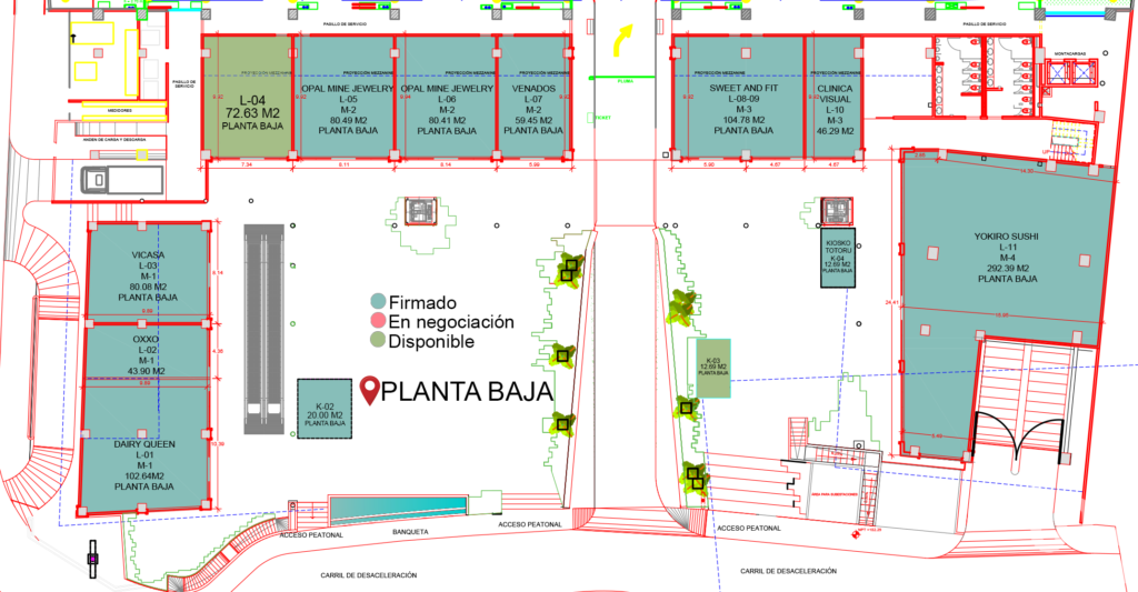 Se renta kiosko comercial en Plaza Camino al Mar, Mazatlán, Sinaloa.