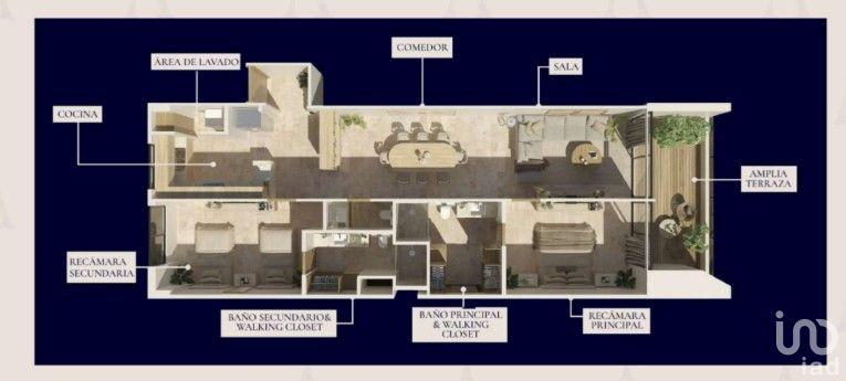 Departamento de lujo en venta exclusivo y cómodo en Privada, Altabrisa, Mérida, Yucatán. 2 Rec B