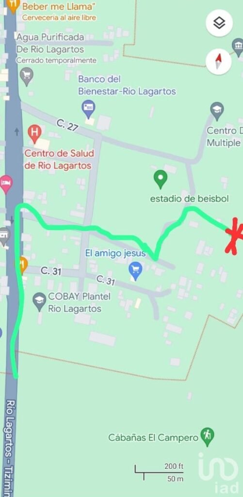 VENTA DE TERRENO EN RIO LAGARTOS YUCATAN