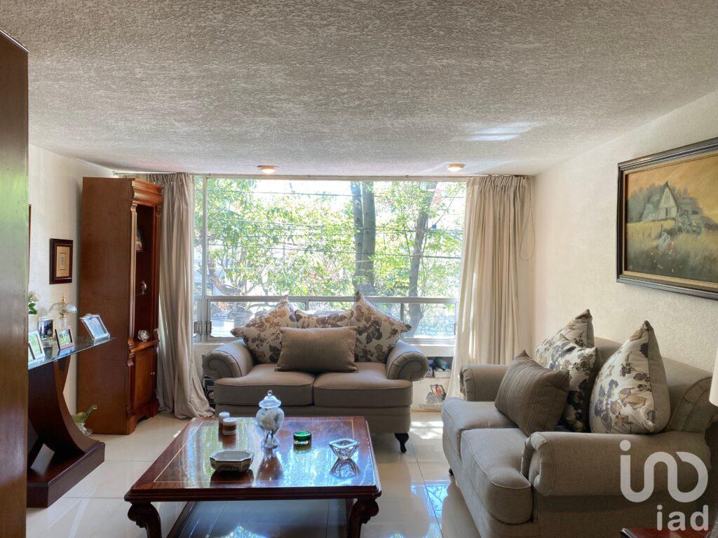 Departamento en venta 1er nivel exterior en Escandón 3 rec 2 estacionamientos