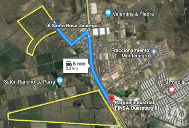 Terreno de 28 Hectáreas en VENTA, Sta. Rosa de Jauregui, Queretaro. Listo para desarrollo (hab/ind)