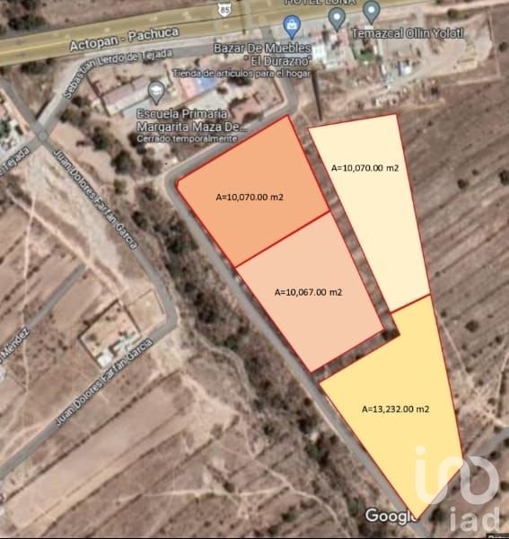 TERRENO SEMIURBANO EN VENTA EN EL DURAZNO, SAN AGUSTIN TLAXIACA,HGO.