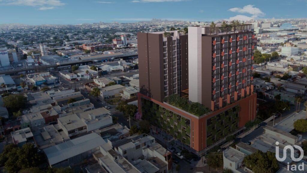 Departamento con terraza en preventa en Distrito Madero en el Centro de Monterrey 62.37m2+14.96m2
