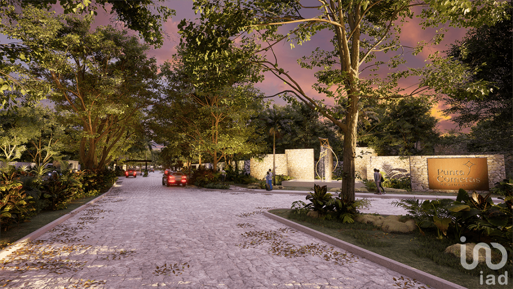 Terreno residencial a 12 km de playa Chuburna 4 Albercas Area Comercial y mas de 50 amenidades