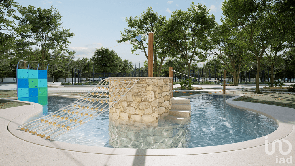 Terreno residencial a 12 km de playa Chuburna 4 Albercas Area Comercial y mas de 50 amenidades