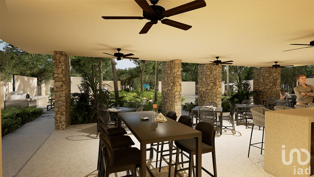 Terreno residencial a 12 km de playa Chuburna 4 Albercas Area Comercial y mas de 50 amenidades