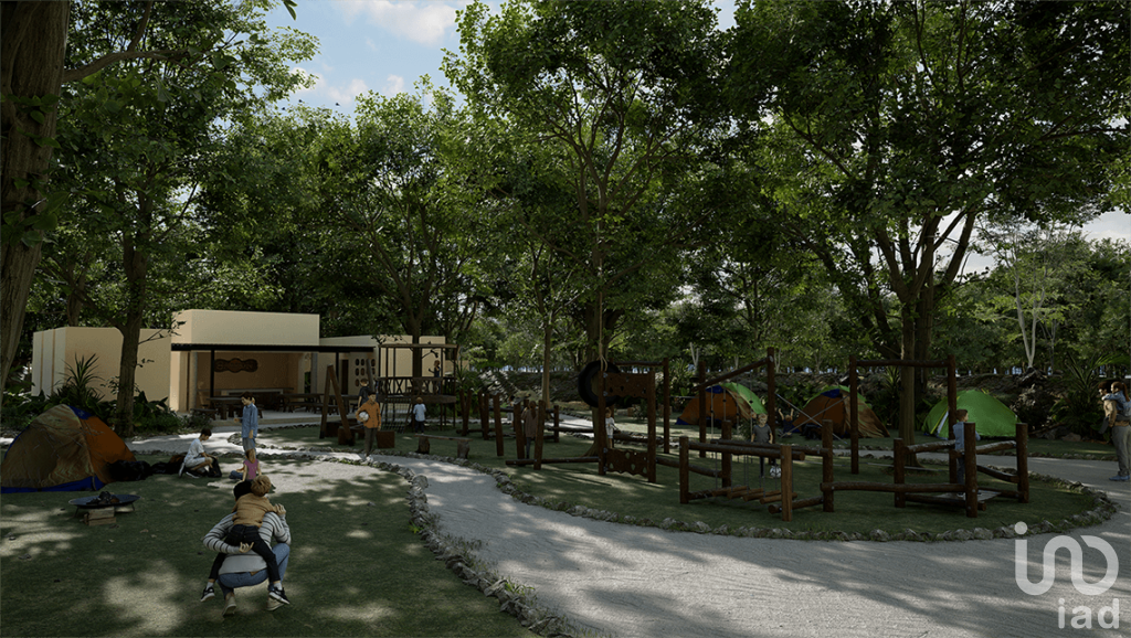 Terreno residencial a 12 km de playa Chuburna 4 Albercas Area Comercial y mas de 50 amenidades