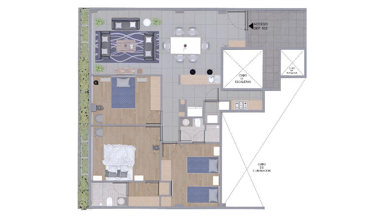 Pre- Venta Departamento Exterior en la Colonia Narvarte Poniente