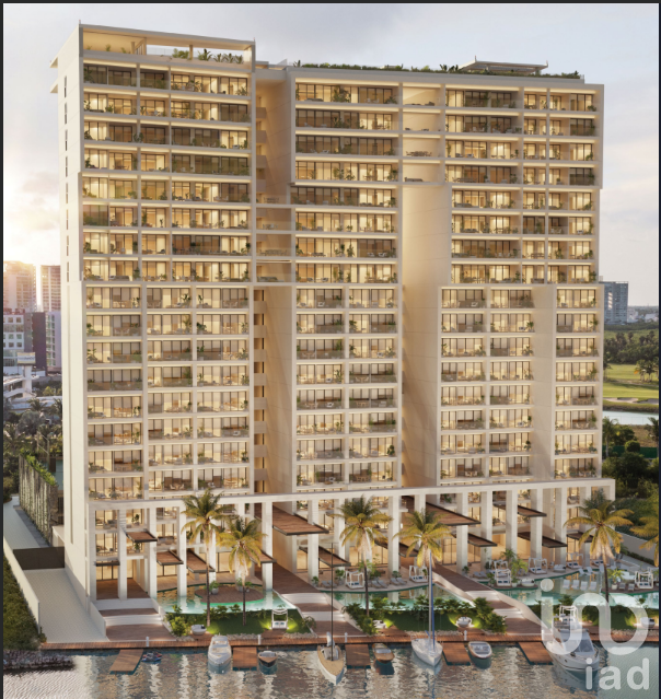 DEPARTAMENTO DE LUJO, PUERTO CANCUN, 2 RECAMARAS, 3 BAÑOS