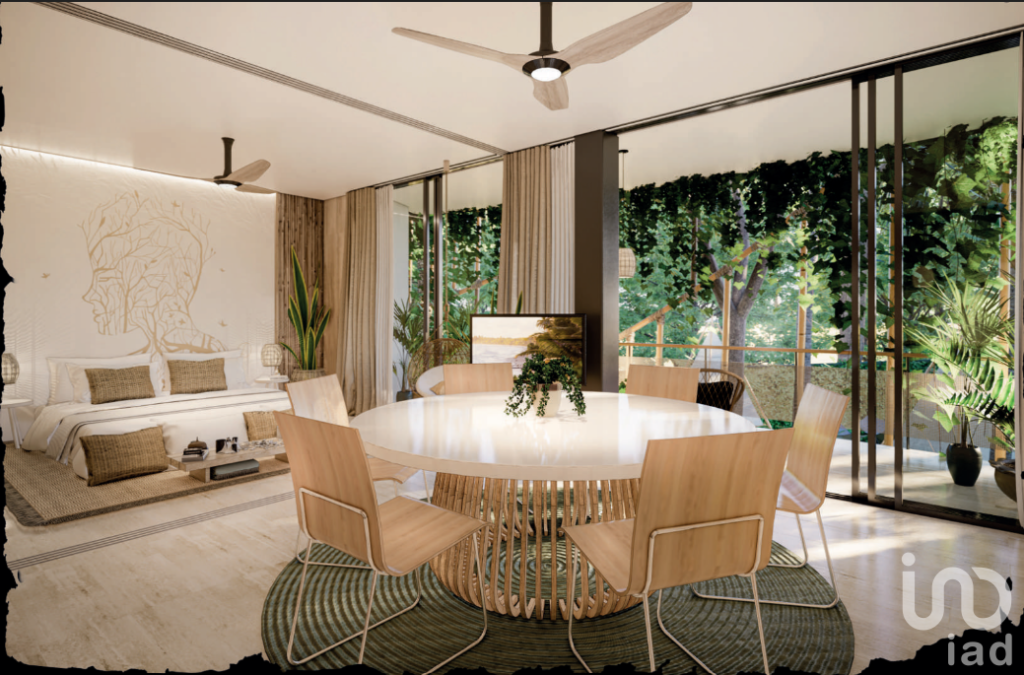 Departamento exclusivo en Campestre Cancún, 1 Recamara, Alberca, Estilo Tulúm en Cancún