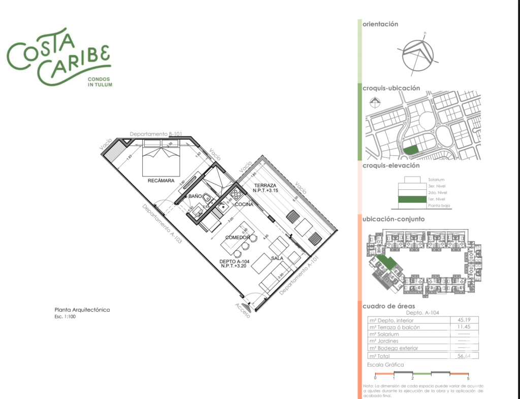 Estudio 1 recamara, Aldea Zama Tulum Q:Roo
