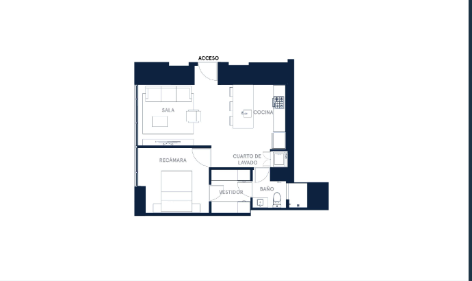 Col. Roma Norte, Departamento en Reta