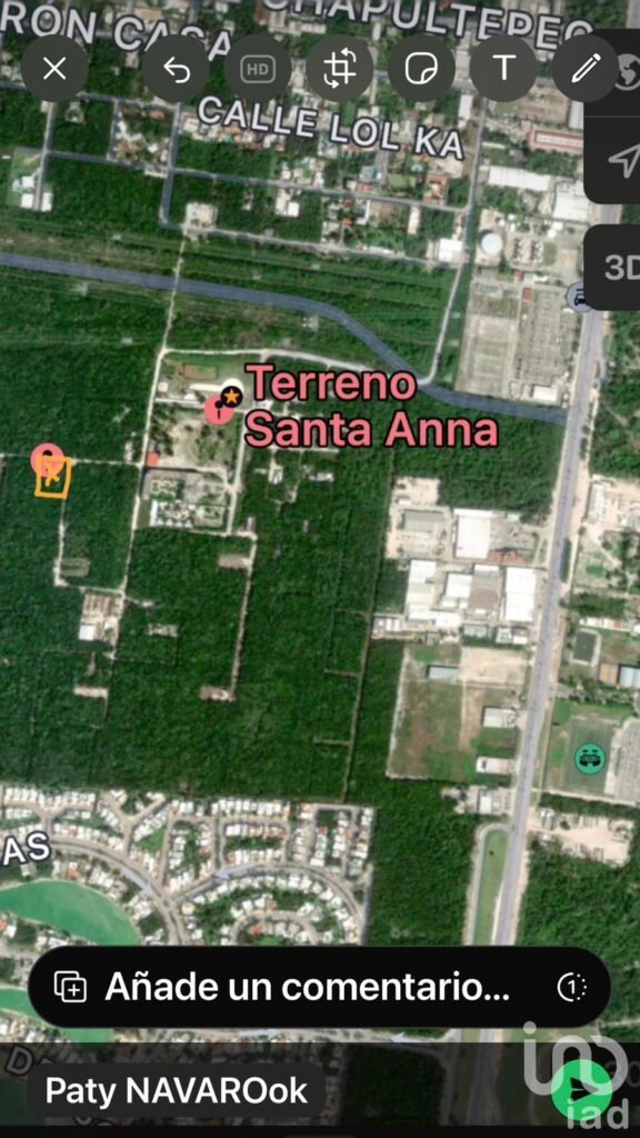 Terreno en Venta en Santa Ana, Cancún, 1000 m2, Bonfil, Escriturado