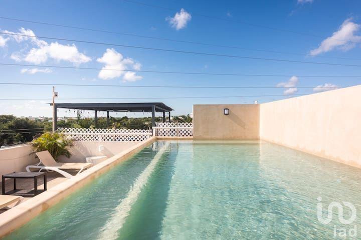 RENTA DE ESTUDIO AMUEBLADO EN COL EJIDO PLAYA DEL CARMEN