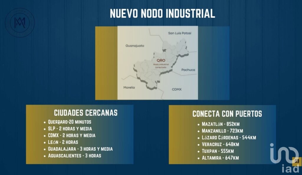 Terrenos en parque para bodegas Industriales en venta